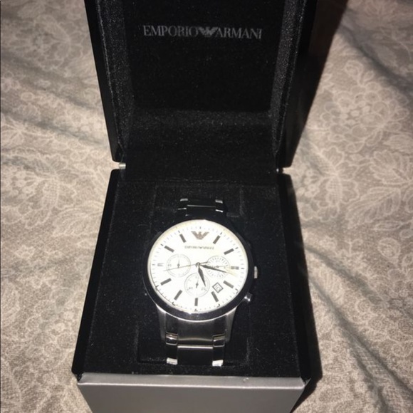 Silver Emporio Armani Watch - Picture 1 of 4